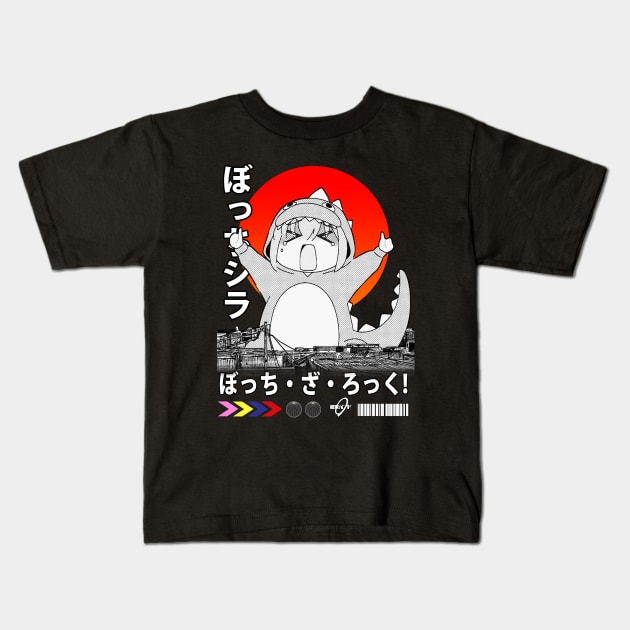 Bocchi Kaiju Kids T-Shirt by UDTee92